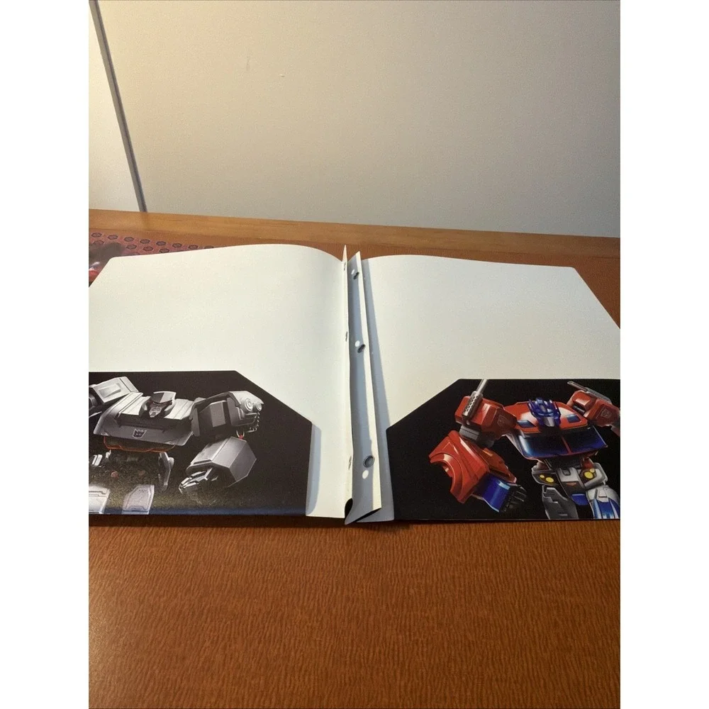 Transformers Autobits & Warriors Clash Portfolio Folders Set Of 2 3- Prong Poly